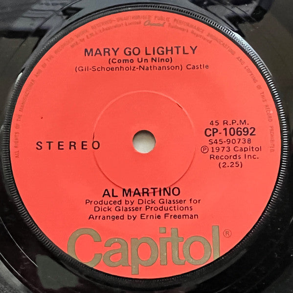 Al Martino : To The Door Of The Sun (Alle Porte Del Sole) (7", Single)