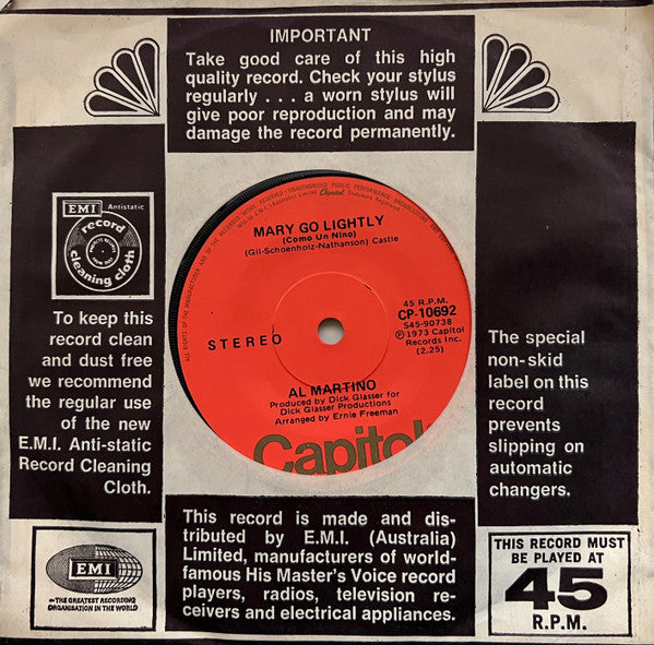Al Martino : To The Door Of The Sun (Alle Porte Del Sole) (7", Single)
