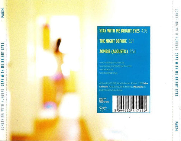 Something With Numbers : Stay With Me Bright Eyes (CD, Single)