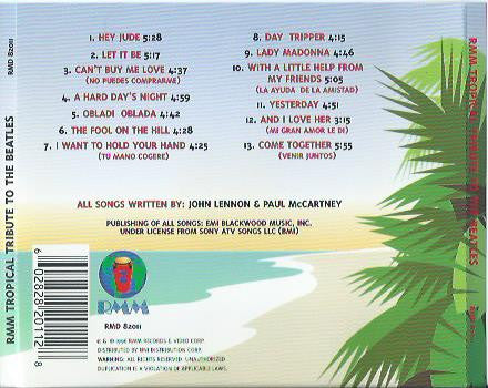 Various : RMM Tropical Tribute To The Beatles (CD, Album)