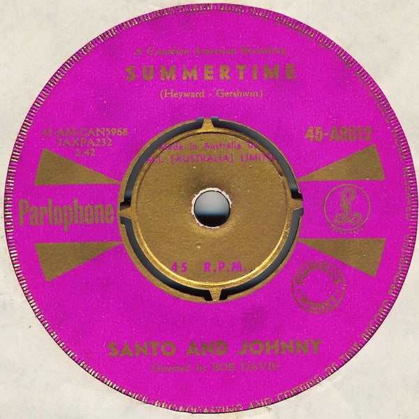 Santo And Johnny* : Caravan / Summertime (7", Single)