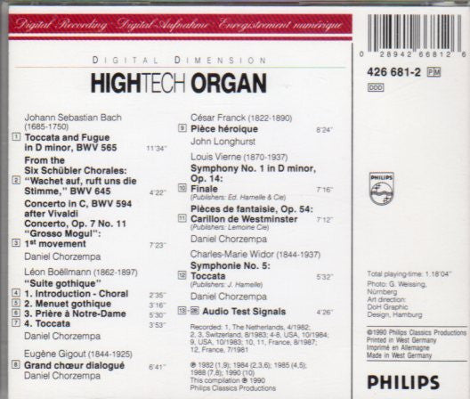 Various : Hightech Organ (CD, Comp)