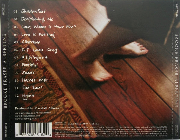 Brooke Fraser : Albertine (CD, Album)