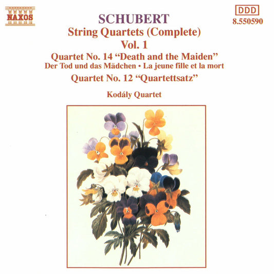 Schubert* ‎– Kodály Quartet : String Quartets (Complete) Vol. 1 (CD, Album, RP)
