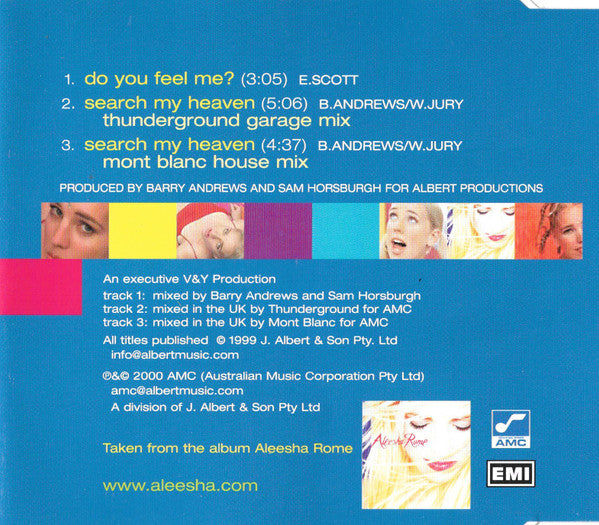 Aleesha Rome : Do You Feel Me? (CD, Single)