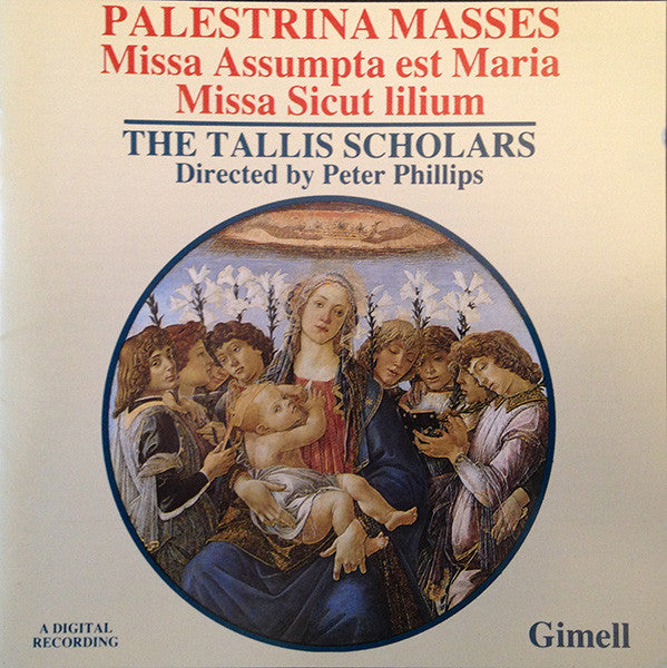 Palestrina*, The Tallis Scholars, Peter Phillips (2) : Palestrina Masses: Missa Assumpta Est Maria & Missa Sicut Lilium (CD, Album)
