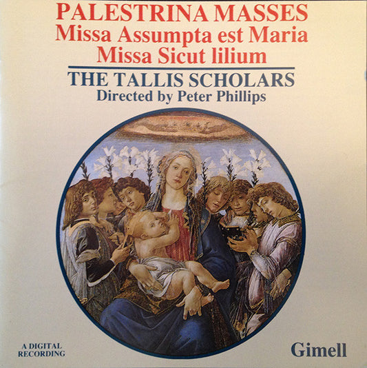 Palestrina*, The Tallis Scholars, Peter Phillips (2) : Palestrina Masses: Missa Assumpta Est Maria & Missa Sicut Lilium (CD, Album)