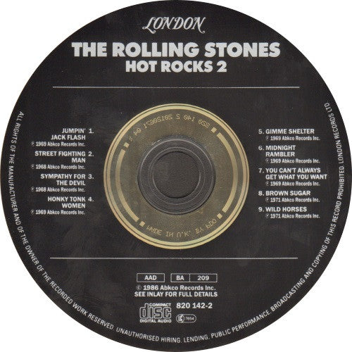 The Rolling Stones : Hot Rocks 1964-1971 - The Greatest Hits (2xCD, Comp, RE, RM)