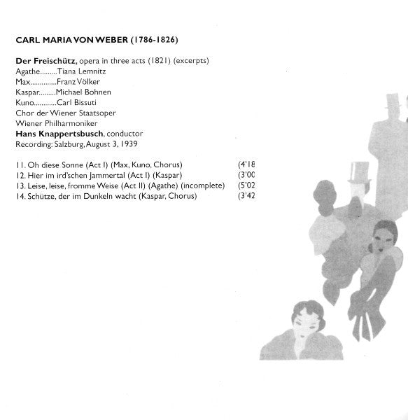Beethoven*, Lotte Lehmann, Anton Baumann, Hermann Gallos, Alfred Jerger, Luise Helletsgruber, Arturo Toscanini / Weber*, Michael Bohnen, Tiana Lemnitz, Franz Völker, Carl Bissuti, Hans Knappertsbusch / Wiener Philharmoniker, Chor Der Wiener Staatsoper* : Salzburg Festival Rarities Vol. I: Fidelio (Act I) / Der Freischütz (Excerpts) (CD, Comp, Mono, RM)