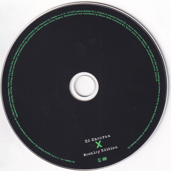 Ed Sheeran : X Wembley Edition (CD, Album, RE + DVD-V, NTSC)
