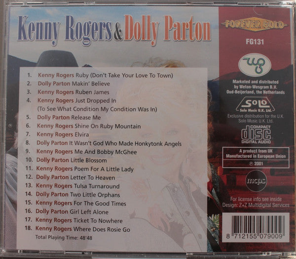 Kenny Rogers & Dolly Parton : Kenny Rogers & Dolly Parton (CD, Comp)