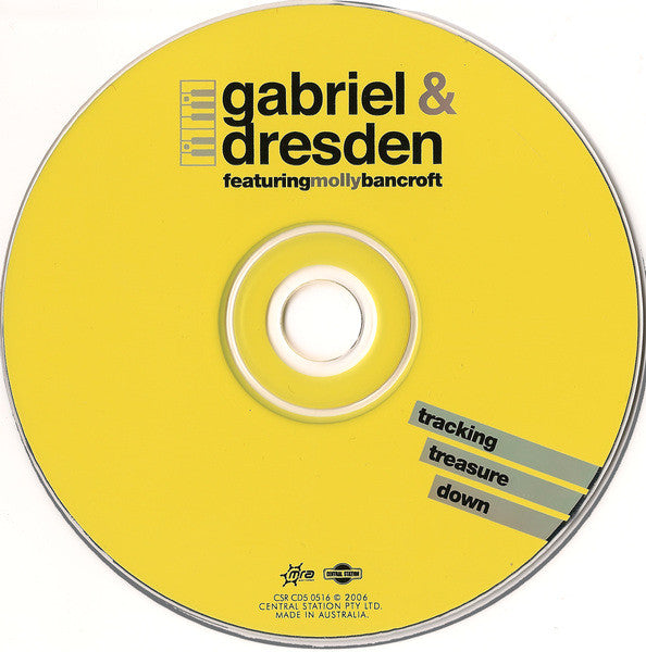 Gabriel & Dresden Featuring Molly Bancroft : Tracking Treasure Down (CD, Maxi)