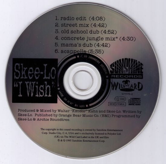Skee-Lo : I Wish (CD, Single)
