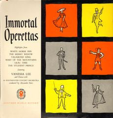 Vanessa Lee And Westminster Concert Chorus With  Westminster Concert Orchestra Conducted By Alexander Faris : Immortal Operettas  (LP, Album, Mono, Club)