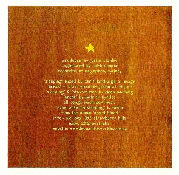 Leonardo's Bride : Even When I'm Sleeping (CD, Single, Ltd, RE)