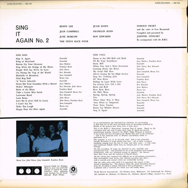 Assorted Artists* : Sing It Again No. 2 (LP, Album, Club)