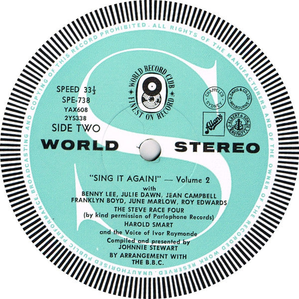 Assorted Artists* : Sing It Again No. 2 (LP, Album, Club)