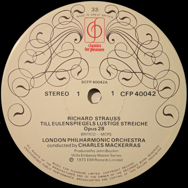 Richard Strauss, London Philharmonic Orchestra, Charles Mackerras* : Till Eulenspiegel / Don Juan (LP)
