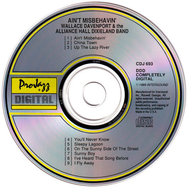 Alliance Hall Dixieland Band : Ain't Misbehavin (CD, Album)