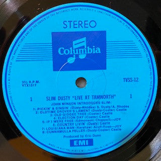 Slim Dusty : 'Live' At Tamworth (LP, Album)