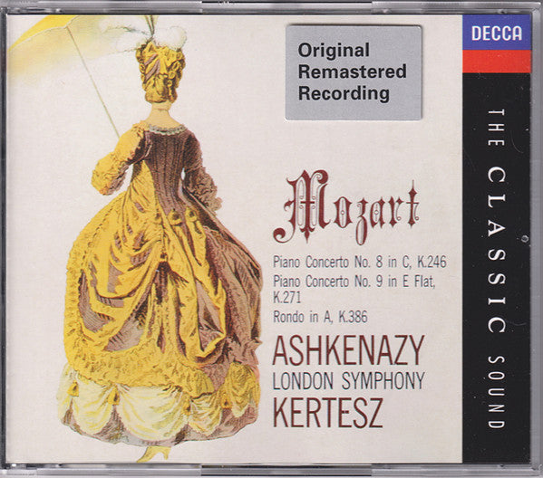 Mozart* - Ashkenazy*, London Symphony*, Kertesz* : Piano Concerto No. 8 In C, K.246 / Piano Concerto No. 9 In E Flat, K.271 / Rondo In A, K.386 (CD, Album, RE, RM)