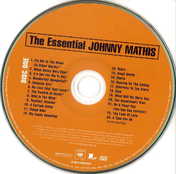 Johnny Mathis : The Essential Johnny Mathis (2xCD, Comp)