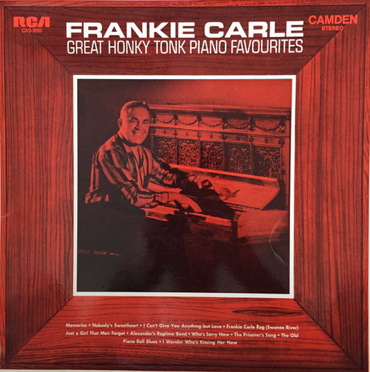 Frankie Carle : Great Honky Tonk Piano Favorites (LP, Album)