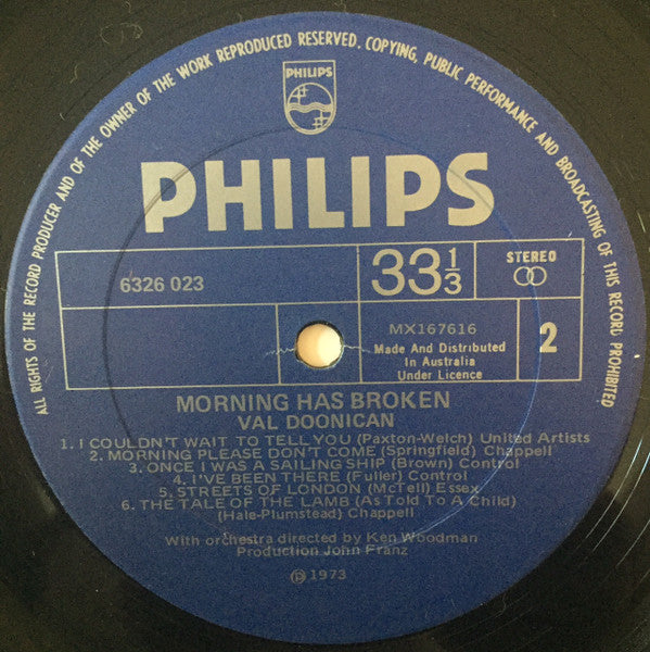 Val Doonican : Morning Has Broken (LP)