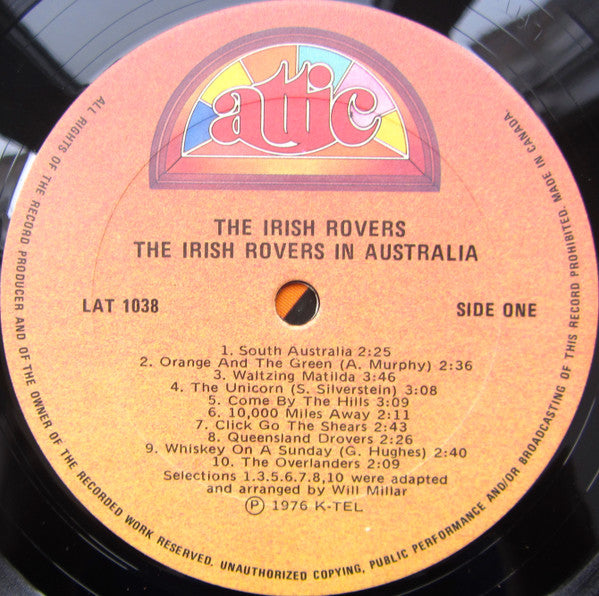 The Irish Rovers : The Irish Rovers In Australia (LP)