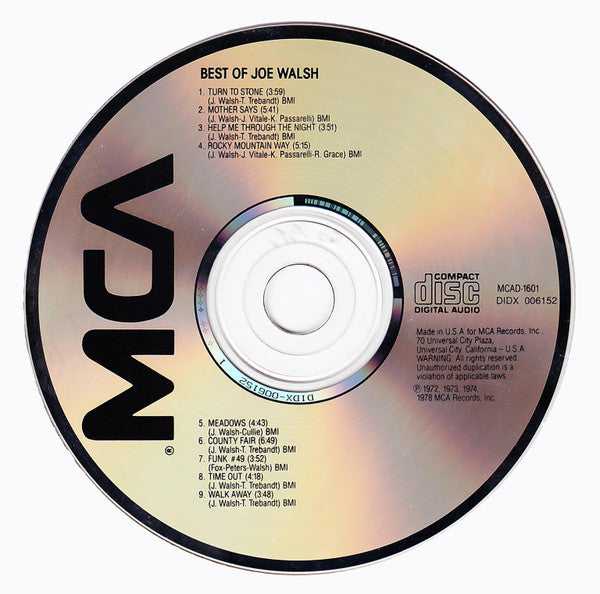 Joe Walsh : The Best Of Joe Walsh (CD, Comp)