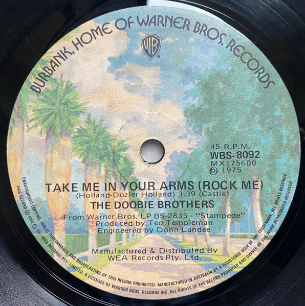 The Doobie Brothers : Take Me In Your Arms (Rock Me) (7", Single)