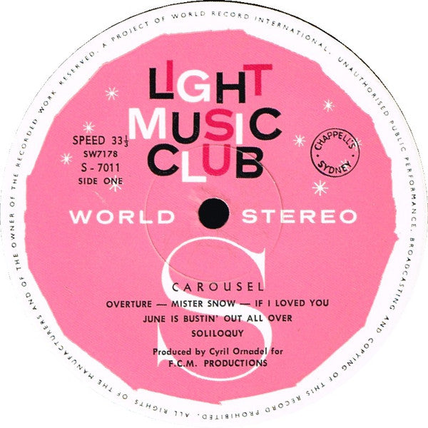 Various : Carousel (LP, Album, Club)