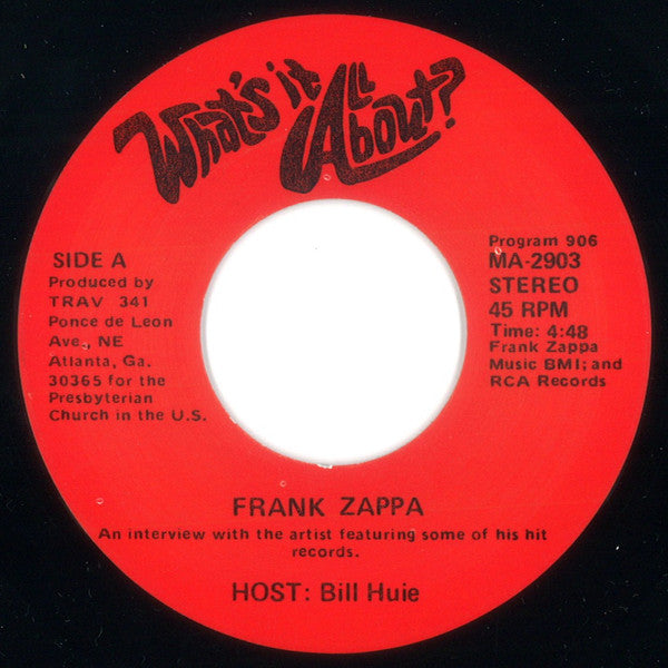 Frank Zappa / David Bowie : What's It All About? (7", Transcription)