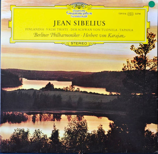 Jean Sibelius - Berliner Philharmoniker · Herbert von Karajan : Finlandia · Valse Triste · Der Schwan Von Tuonela ·Tapiola (LP, Album, Comp)