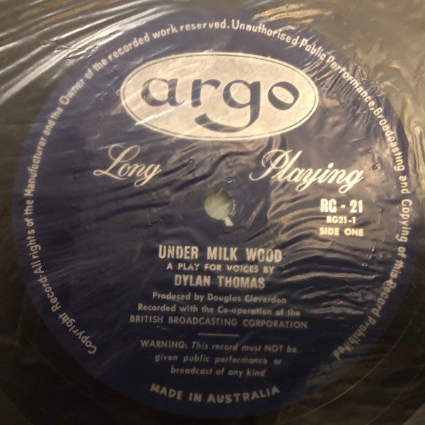 Dylan Thomas : Under Milk Wood (2xLP, Mono)