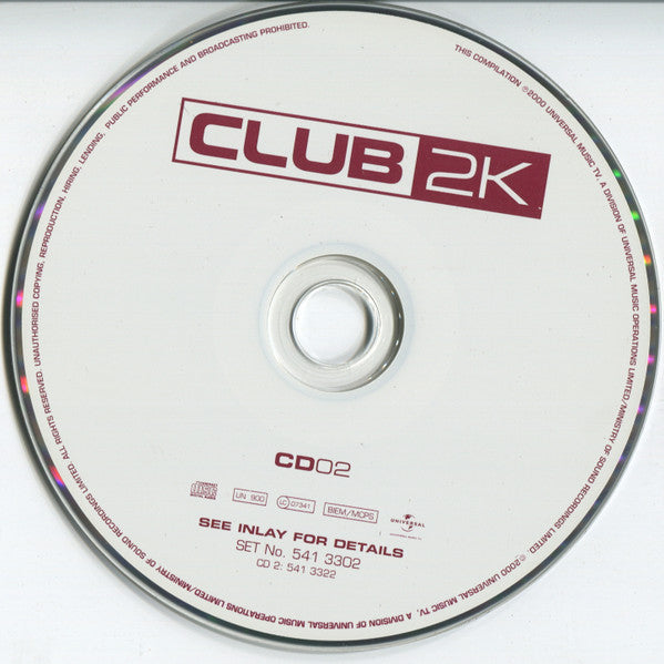 Various : Club 2K (2xCD, Mixed)