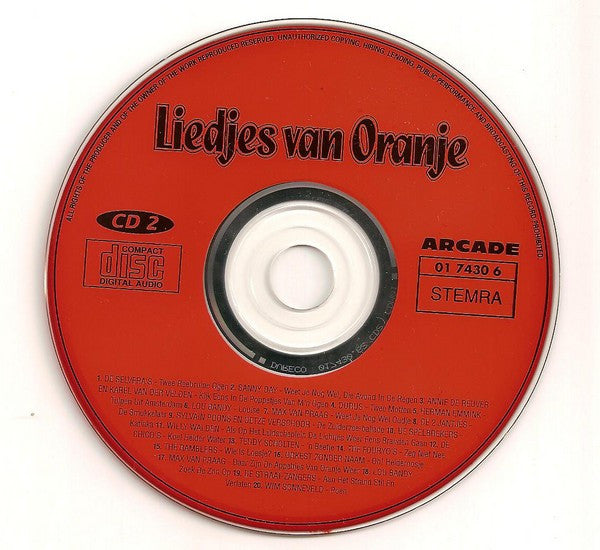 Various : Liedjes Van Oranje (2xCD, Comp)