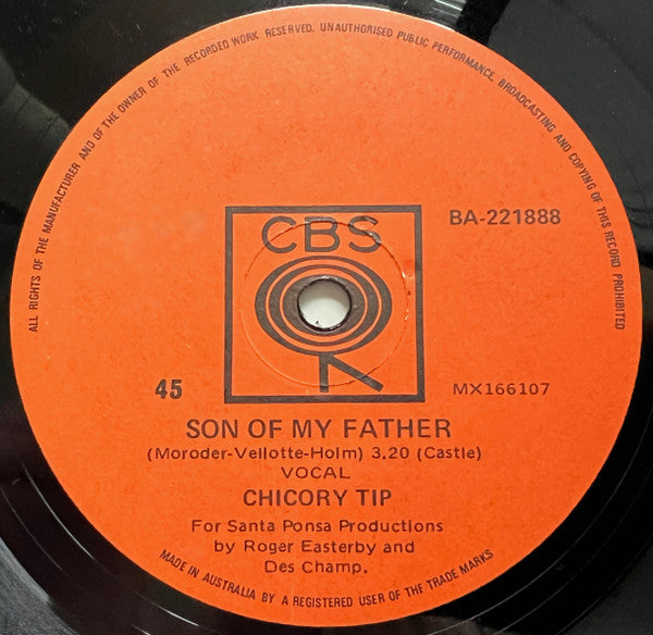 Chicory Tip : Son Of My Father (7", Single)