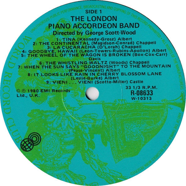 The London Piano Accordeon Band* Directed By George Scott Wood : The London Piano Accordeon Band Directed By George Scott Wood (LP, Comp, Mono, Club)