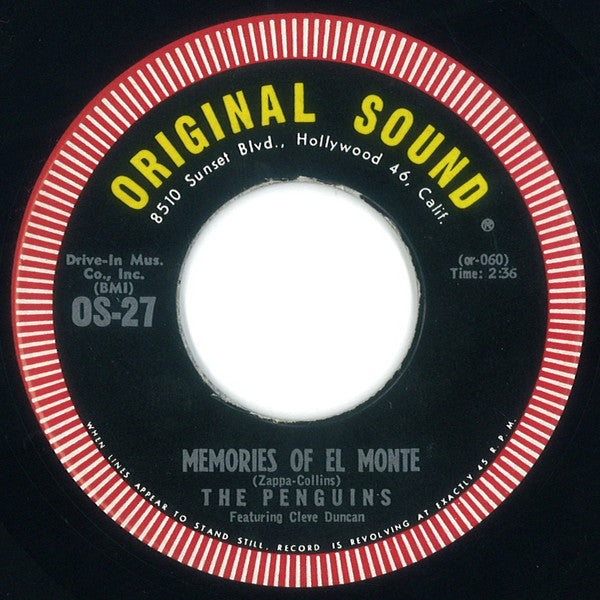 The Penguins Featuring Cleve Duncan : Memories Of El Monte (7", Roc)