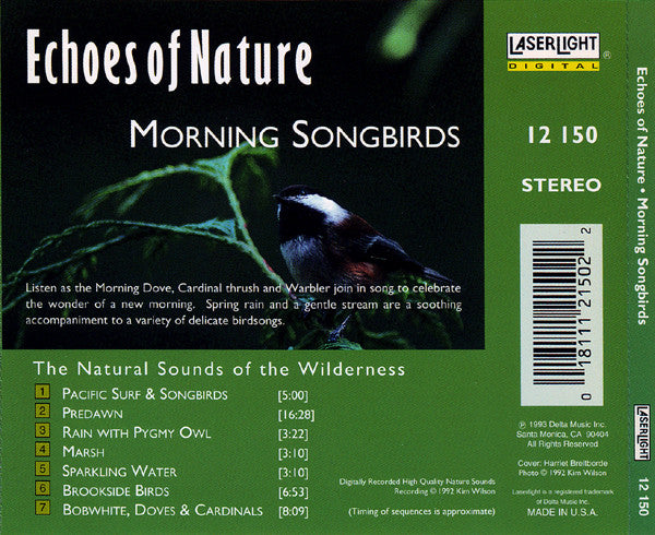 No Artist : Morning Songbirds (The Natural Sounds Of The Wilderness) (CD)