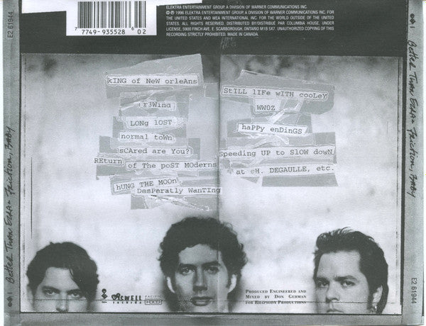 Better Than Ezra : Friction, Baby (CD, Album, Club)