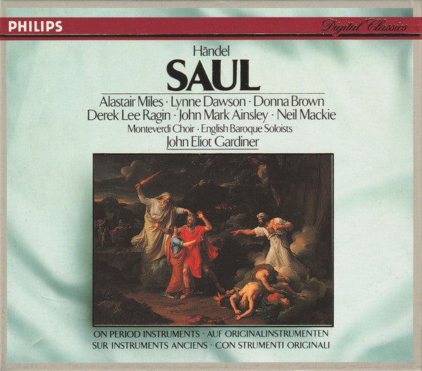 Georg Friedrich Händel / Alastair Miles, Lynne Dawson, Donna Brown, Derek Lee Ragin, John Mark Ainsley, Neil Mackie (2), The Monteverdi Choir, The English Baroque Soloists, John Eliot Gardiner : Saul (3xCD, Album + Box, Sli)