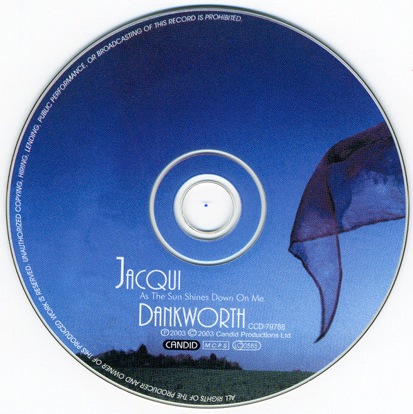 Jacqui Dankworth* : As The Sun Shines Down On Me (CD, Album)
