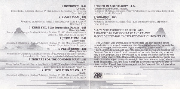 Emerson, Lake & Palmer : The Best Of Emerson Lake & Palmer (CD, Comp, RE)