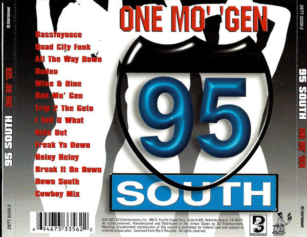 95 South : One Mo' 'Gen (CD, Album, RE)