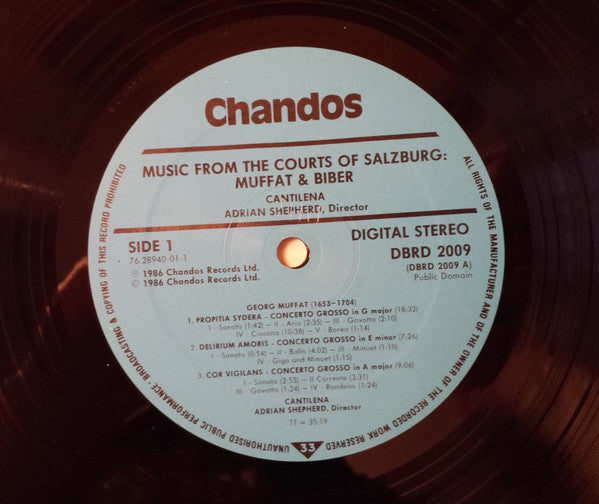 Georg Muffat, Heinrich Ignaz Franz Biber : Music From The Court Of Salzburg (2xLP)