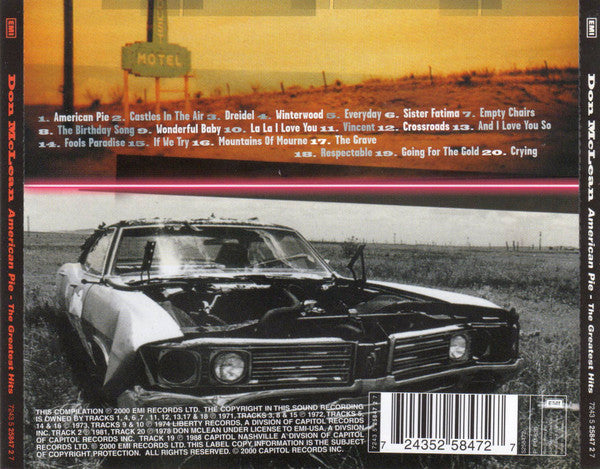 Don McLean : American Pie - The Greatest Hits (CD, Comp, RE)