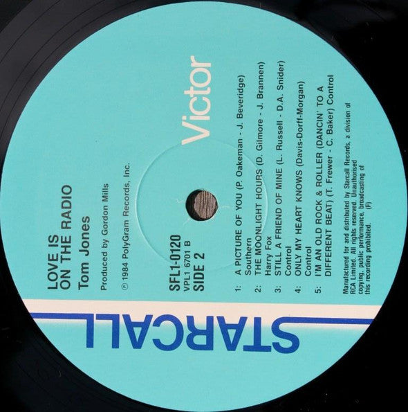 Tom Jones : Love Is On The Radio (LP, Album)