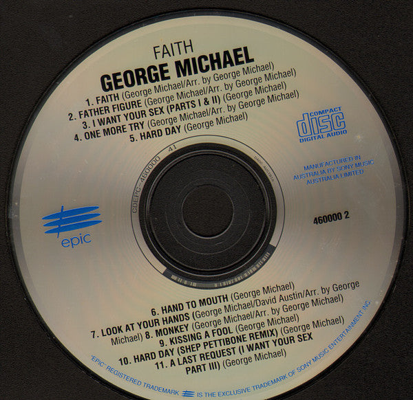 George Michael : Faith (CD, Album, RE)